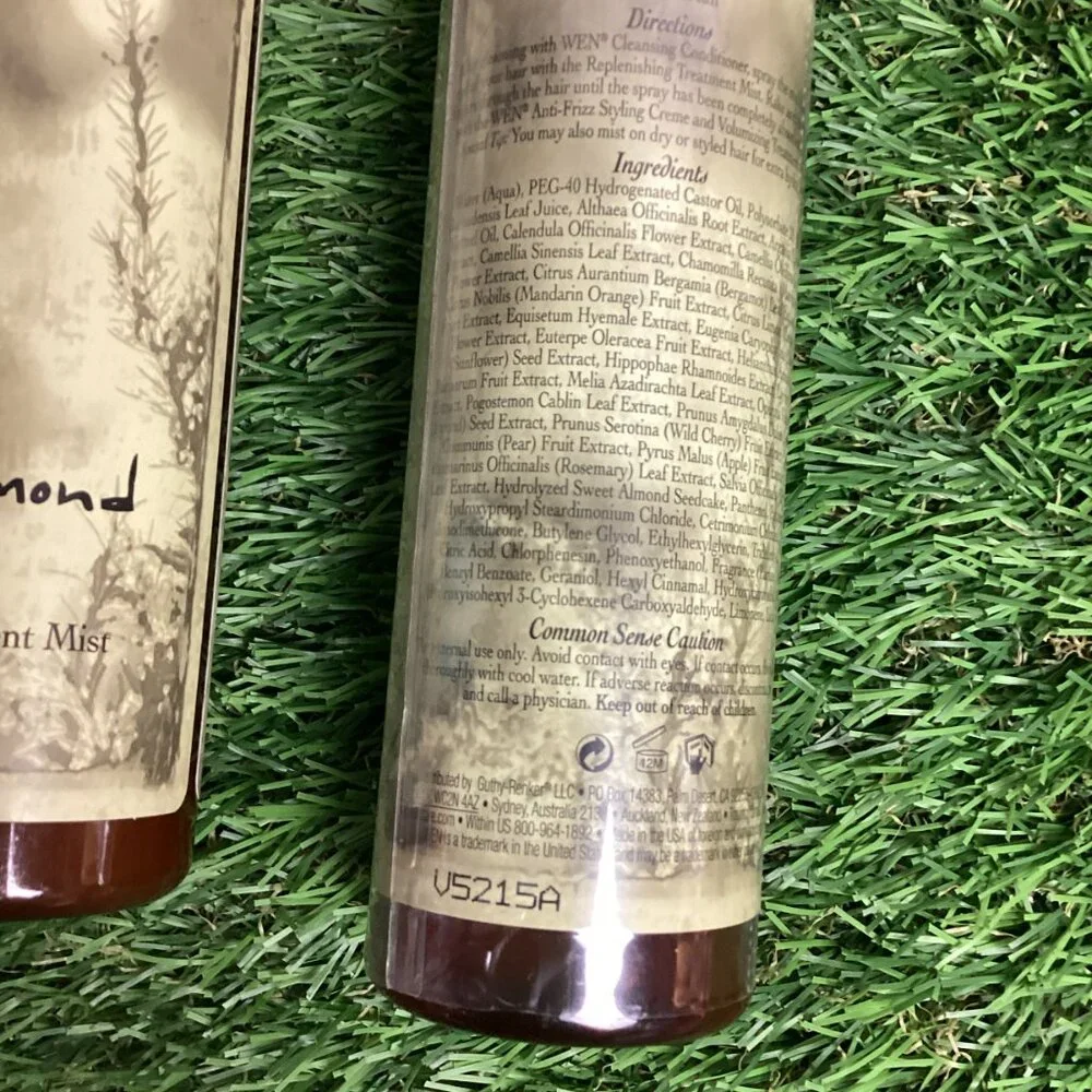 Wen Hair Sweet Almond Mint Replenishing Treatment Mist 6oz x2